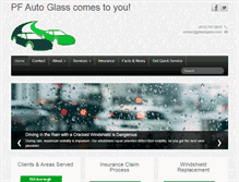 Tablet Screenshot of pfautoglass.com